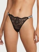Трусики зі стразами Victoria's Secret Very Sexy Shine Strap Lace Thong Panty, М - зображення 1