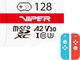 Карта памяти Patriot Viper Gaming Series microSDXC 128GB Class 10 UHS-I V30 A2 + SD адаптер (4711378429404) - изображение 1