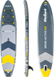 Nadmuchiwana deska SUP Rebel ACTIVE 350 x 81 x 15 cm z wiosłem, pompką i torbą do przechowywania Szara RBA4500 (5901890102711) - obraz 2