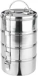 Menażka obiadowa Vilde Stalowa 4-poziomowa 4 x 900 ml (5900670108134) - obraz 1