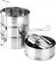 Menażka obiadowa Vilde Stalowa 4-poziomowa 4 x 900 ml (5900670108134) - obraz 2