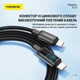 Кабель для зарядки Foneng X117 Type-C на Type-C 60W 1.2 м универсальный смарт для быстрой зарядки айфона iPhone телефона повербанка шнуры для смартфонов и планшетов - изображение 4
