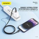 Кабель для зарядки Foneng X117 Type-C на Type-C 60W 1.2 м универсальный смарт для быстрой зарядки айфона iPhone телефона повербанка шнуры для смартфонов и планшетов - изображение 8