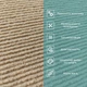 Самоклеящаяся ковровая плитка 600х600х4,5 мм бежевый нейлон - изображение 4