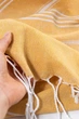 Пляжное полотенце большое Peshtemal Yellow 100х180 см турецкие легкие тонкие пляжные полотенца для пляжа и бассейна желтое - изображение 2