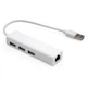 Переходник адаптер USB на Ethernet + 3 USB порта, белый (R051779) - изображение 2