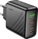 Сетевое зарядное устройство Hoco CS27A Supply PD67W (3C1A) charger (EU) Black (6942007639835) - изображение 1