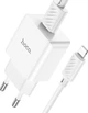 Сетевое зарядное устройство Hoco C106A Leisure single port charger set (iP) 10.5W White (6931474783899) - изображение 2