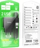 Мережевий зарядний пристрій Hoco C141A Smart dual-port charger set with cable (Type-C) Black (6942007627900) - зображення 4