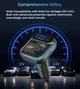 FM-трансмітер Choetech ZapUp 20W Bluetooth 5.3 USB-A QC3.0/USB-C PD Black (TC0050-BK) - зображення 5