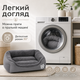 Лежанка для кошек и собак, мягкий лежак-пуф с бортиками, спальное место для домашних животных, тёплая лежанка для кошек, щенков и собак мелких и средних пород, подстилка для сна и отдыха - изображение 6