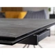 Стол обеденный раскладной в гостиную/кухню Salvadore Ceramic 160(+80)х90 Signal черный матовый/антрацит мрамор (металл/закаленное стекло/керамика) (SALVADORESZC) - изображение 5