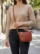 Сумка кросс боди через плечо женская из натуральная кожи Vintage leather-22300 Коричневая - изображение 2