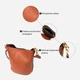 Сумка кросс боди через плечо женская из натуральная кожи Vintage leather-22366 Коричневая - изображение 6