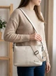 Сумка кросс боди через плечо женская из натуральная кожи Vintage leather-22377 Белая - изображение 2