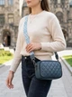 Сумка кросс боди через плечо женская из натуральная кожи Vintage leather-22385 Синяя - изображение 2
