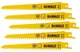 Zestaw brzeszczotów do piły szablastej DeWalt BIM 152 mm 5 szt (DT2356-QZ) - obraz 1