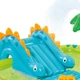 Дитячий надувний ігровий центр Intex 57166 Динопарк водний ігровий майданчик з гіркою та фонтаном надувний басейн для дітей з динозаврами - зображення 3