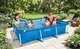 Большой каркасный бассейн Intex Rectangular Frame 450*220*84 см на 7127л Синий - изображение 3
