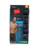 Набор мужских трусов боксеров удлиненный фасон Hanes PLATINUM 4 шт. в наборе, размер M, в синих оттенках. - изображение 4