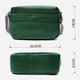 Сумка кросс боди через плечо женская из натуральная кожи Vintage leather-22603 Зеленая - изображение 5