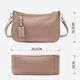 Сумка багет седло женская из натуральная кожи Vintage leather-22632 Бежевая - изображение 5