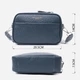 Сумка кросс боди через плечо женская из натуральная кожи Vintage leather-22661 Синяя - изображение 5