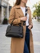Сумка кросс боди через плечо женская из натуральная кожи Vintage leather-22670 Черная - изображение 2