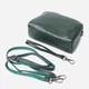 Сумка кросс-боди через плечо женская из натуральной кожи маленькая Vintage leather-22802 Зеленая - изображение 5