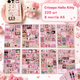 Стикеры Hello Kitty 220 шт, 8 листов А5 10,5х14,8 см - изображение 1