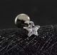 Лабрет "Зіронька" для вуха Asteel L177 медична сталь 6 мм - зображення 1