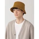 Рыбацкая шляпа MUJI из хлопковой саржи с защитой от УФ-излучения, модель DBA52A4A, дымчато-желтый цвет, размер 56,5-59 см. - изображение 4