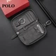 Кожаная ключница POLO мужская, с креплением на пояс, с монетницей - изображение 10