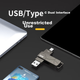 Флеш-накопичувач DM Daimai 256 ГБ USB 3.2 Type-C з двома інтерфейсами PD198, високошвидкісний портативний накопичувач для Android, Apple, ноутбуків та використання в автомобілі - изображение 10