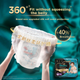 Подгузники-трусики Pampers Breathable Premium Black Gold Handle Pull-Up для новорожденных и младенцев с добавлением натурального шелка, размер 4XL22 - изображение 5
