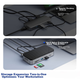 Розширювальна док-станція ORICO для жорсткого диска, порт Type-C - Ethernet M.2 NVMe SSD, портативний корпус для жорсткого диска, високошвидкісний USB 3.2, сумісний з розширювальною док-станцією для MacBook (без жорсткого диска) M2P7 - зображення 4