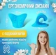 Массажер-релаксатор подушка для шеи и плечей корректор осанки холки раслабляющий 1 шт Бирюзовый - изображение 9