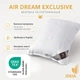 Подушка Air Dream Exclusive 50х70 см IDEIA два чехла с молнией антиаллергенная белая для сна - изображение 4