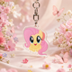 Акриловий брелок Флаттершай, My Little Pony 4х3,5 см - зображення 2
