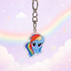 Акриловый брелок Радуга Дэш, My Little Pony 4х3 см - изображение 4
