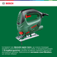Лобзик електричний Bosch PST 650, 500 Вт, 65 мм глибина різу + полотно T144 D + кейс (06033A0720) - зображення 6