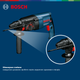 Перфоратор мережевий Bosch Professional GBH 2-26 DRE, 2,7 Дж, 800 W, 4000 уд, хв, валіза (0611253708) - зображення 7
