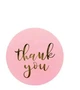Наклейки стикер этикетка Thank You на розовой основе - изображение 3