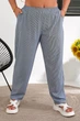 Штаны женские повседневные в полоску синий 257R420 AGER 54 (3XL-4XL) - изображение 3