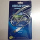 Лампа USB гибкая LED мини-подсветка для ноутбука серебристая 3 светодиода - изображение 3