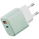 Ładowarka Energea Bazic GoPort Velox Kit USB-C/USB-A GaN 35W z kablem Green (8885020102567) - obraz 2