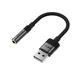 Адаптер Acefast J13 USB-A на mini jack 3.5 mm Black (6974316285298) - изображение 1