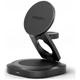 Ładowarka bezprzewodowa Energea Alumag GYRO 360 Qi2.2 25W Gunmetal (8885020104486) - obraz 1