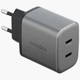 Ładowarka sieciowa Energea Ampcharge GaN45 PD/PPS/QC3.0 45W Grey (8885020102260) - obraz 5