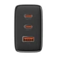 Мережевий зарядний пристрій Baseus Cube Pro 65W 2xUSB-C | USB-A Black (P10152301113-00) - зображення 3